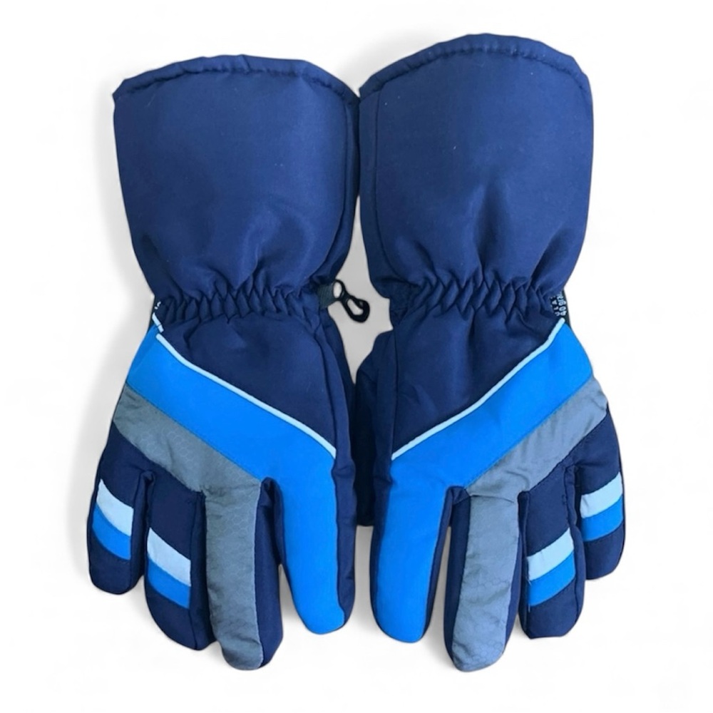 Boys Gloves Ski Gloves Joe Boxer Thinsulate Waterproof Blue Winter-sz L …